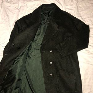 Dark green oversized coat